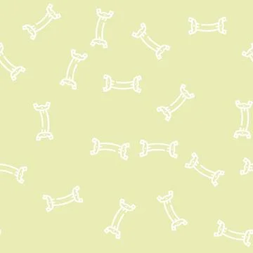 Bridge of violin line vector seamless pattern Stock Illustration