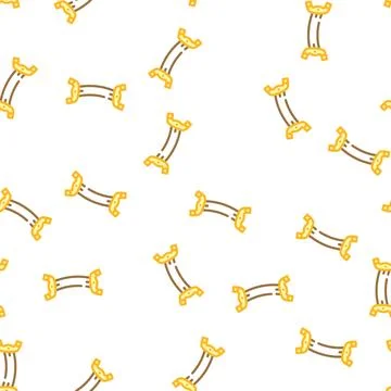 Bridge of violin vector seamless pattern Stock Illustration