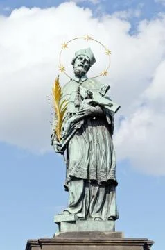 Bridge on the vltava river Stock Photos