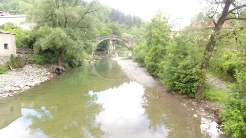 Bridge of vovousas Stock Footage 135014425