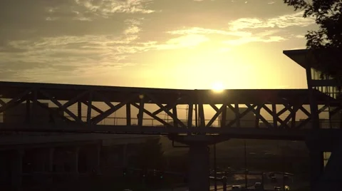 Bridge Walk during sunrise Video stock 66002196