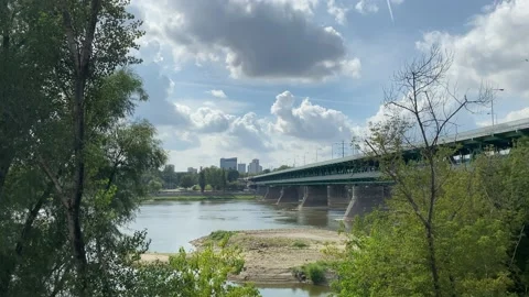 Bridge in Warsaw Stock Footage 223727801