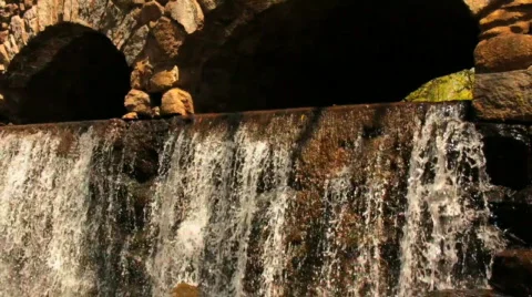 Bridge Water Fall 1 Video stock 706514