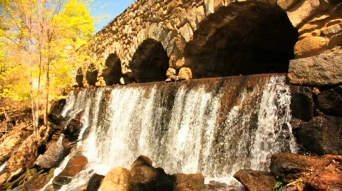 Bridge Water Fall 2 Video stock 706513