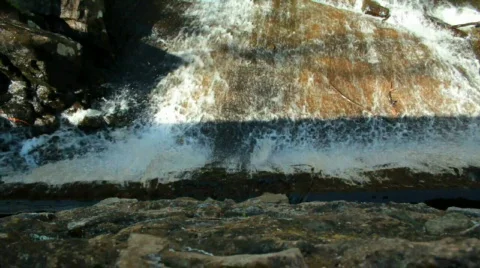 Bridge Water Fall Above Video stock 706512