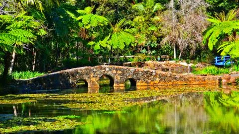 Bridge by the Water Stock Photos