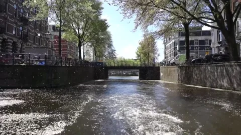 Bridges in Amsterdam Video stock 132582142