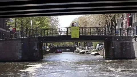 Bridges in Amsterdam Video stock 132582158