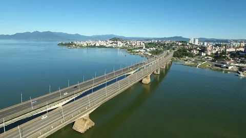 Bridges Drone Flyby Video stock 86758092