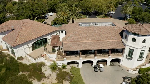 Bridges Golf Course San Ramon Aerial Stock Footage 123380852