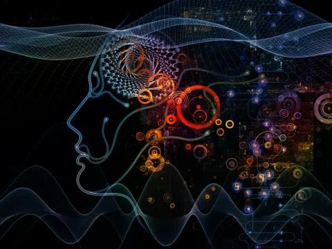 The Bridges of Machine Consciousness Illustrazione stock