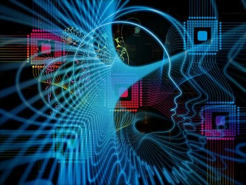 The Bridges of Machine Consciousness Stockillustratie