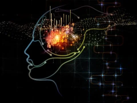 The Bridges of Machine Consciousness Stock Illustration