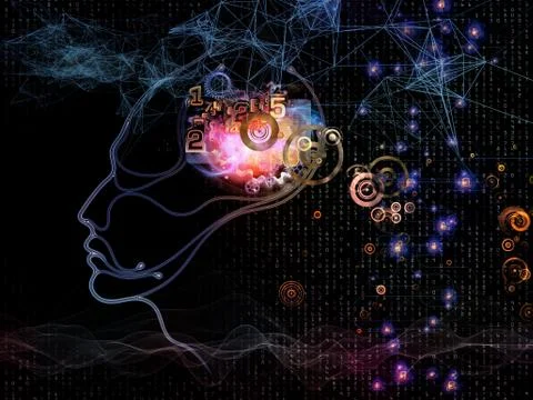 The Bridges of Machine Consciousness Illustrazione stock