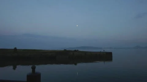 The Bridges over the Firth of Forth in the evening Stock Footage 56911737