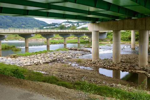 Bridges Over Seonghwang Stream Stock Photos