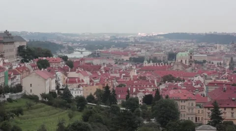 Bridges of Prague Stock Footage 41319043