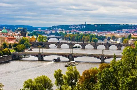 Bridges of Prague Stock Photos