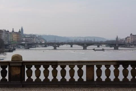 Bridges of Prague Foto stock