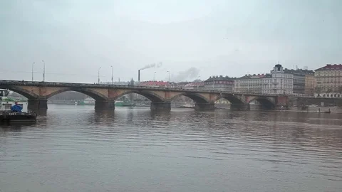 The bridges on the rivers. Stock Footage 83957031