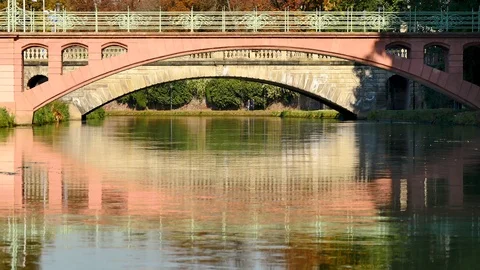 Bridges in Strasbourg. Stock Footage 96795136