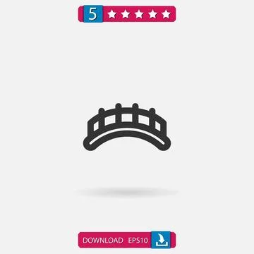 Bridges vector icon Stock Illustration