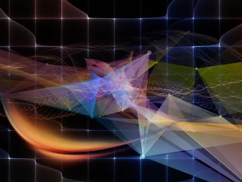 The Bridges of Virtual World Illustrazione stock