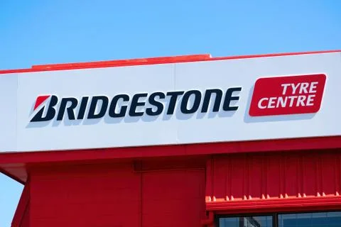 Bridgestone tyre centre Stock Photos