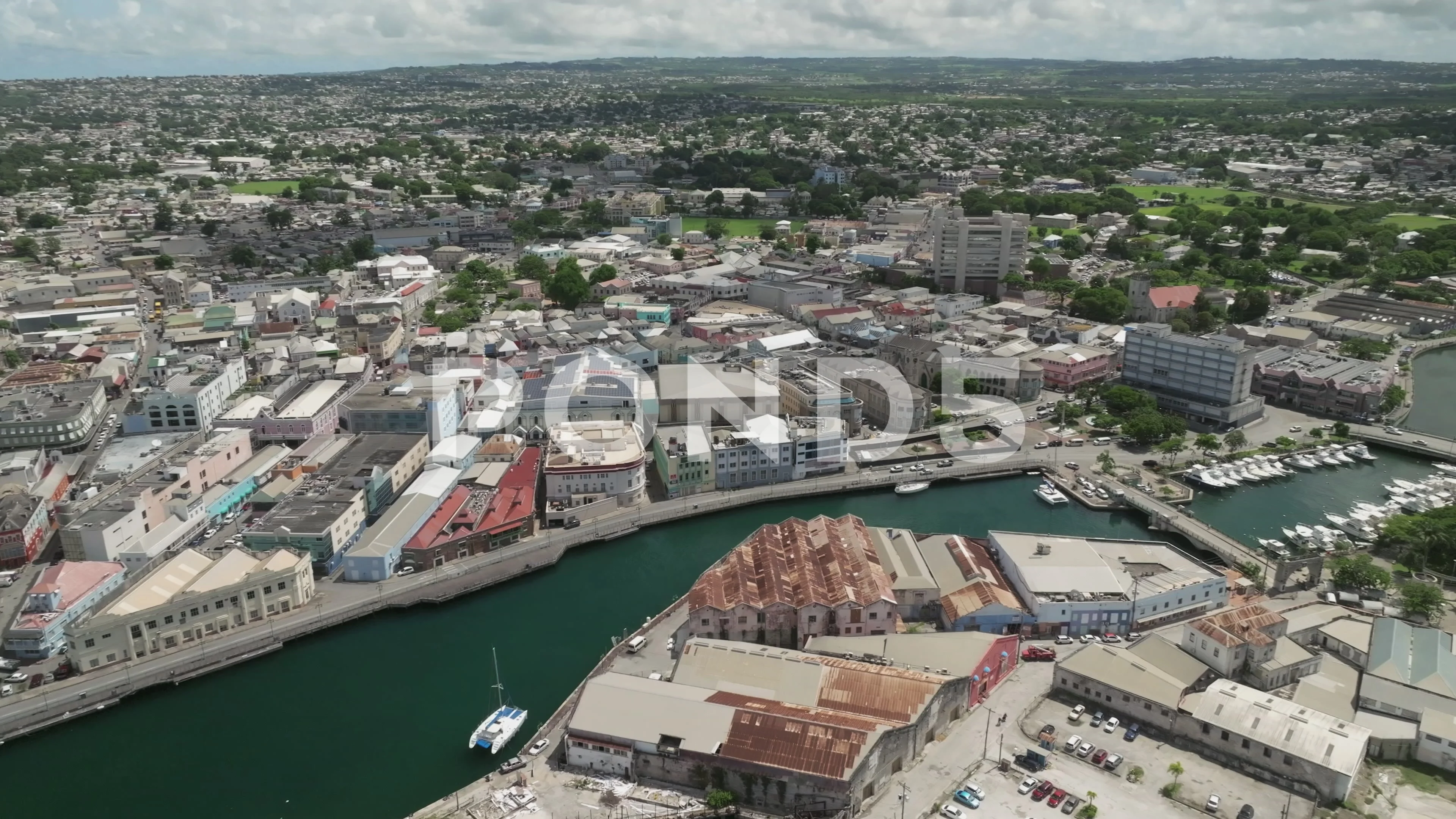 Bridgetown City - Barbados By Drone