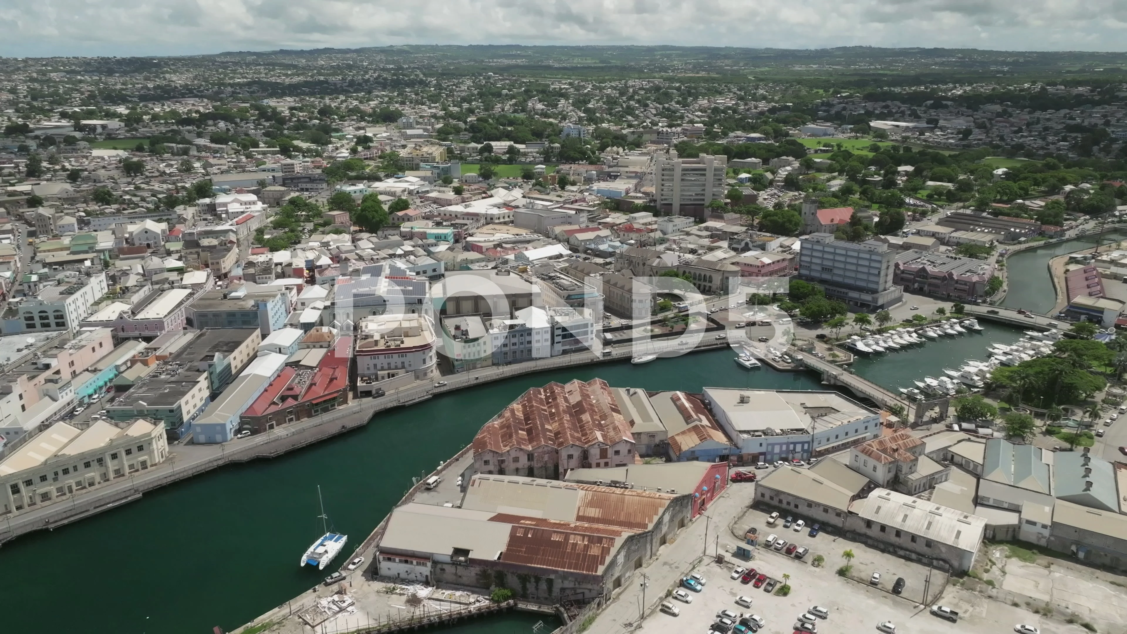 Bridgetown City - Barbados By Drone