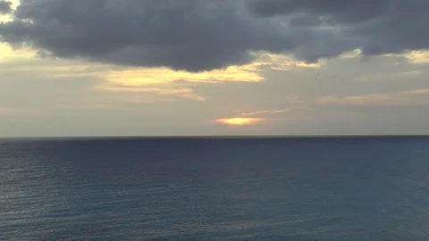 Bridgetown Barbados Setting Sun Stock Footage 110495416