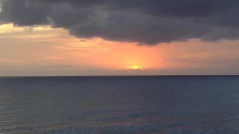 Bridgetown Barbados Setting Sun Stock Footage 110505612