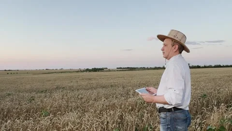 Bridging agricultural knowledge with smart technology, Innovation-driven farming Stock Footage 312727519