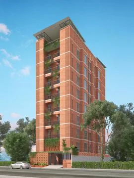 Bridging the Gap Harmonizing Building Exteriors with the Surrounding Landscap Stock-Illustration