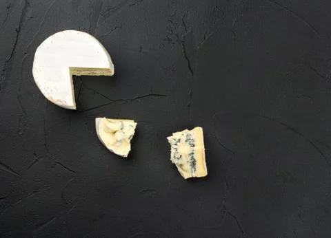 Brie cheese with slice Stock Photos