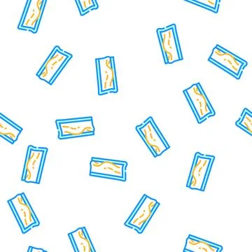 Brie cheese vector seamless pattern Stock Illustration