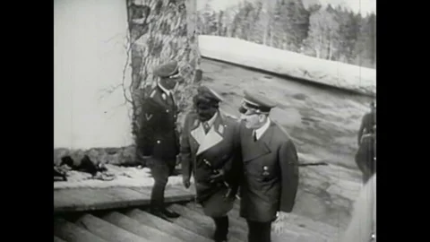 A brief explanation of Hitler's basic war strategy to pounce on countries with Stock Footage 139641765