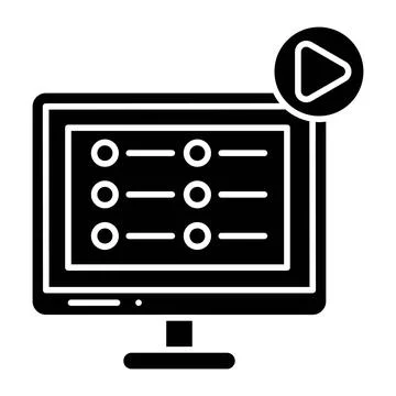 Brief Glyph Icon Illustrazione stock