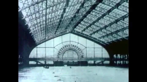 A brief history of the construction of the Eiffel Tower in paris. Stock Footage 88873985