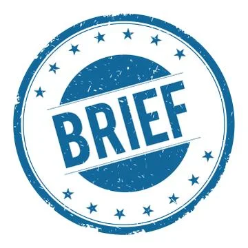 BRIEF stamp sign Illustrazione stock