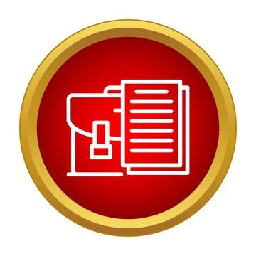 Briefcase and documents icon representing business professional work Stock Illustration