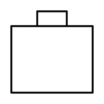 Briefcase bag background icon or logo illustration Stock Illustration