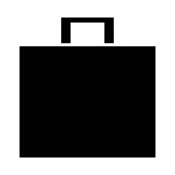 Briefcase bag background icon or logo illustration Stock Illustration