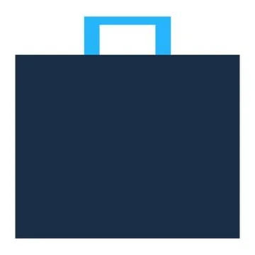 Briefcase bag background icon or logo illustration Stock Illustration