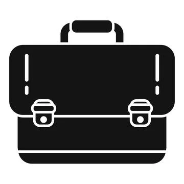 Briefcase bag icon simple vector. Work case Illustrazione stock