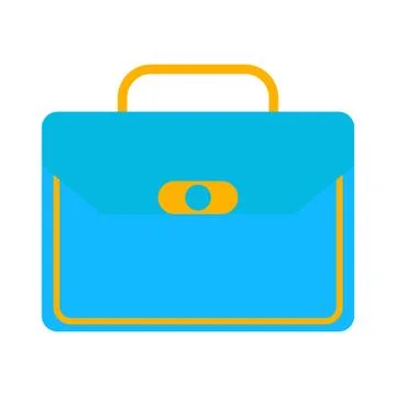 Briefcase business vector illustration in flat style and Briefcase with lock  Stock Illustration