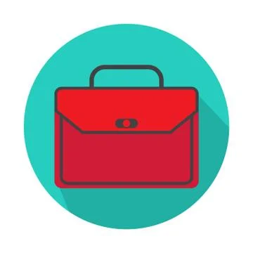 Briefcase business vector illustration in flat style and Briefcase with lock  Stock Illustration