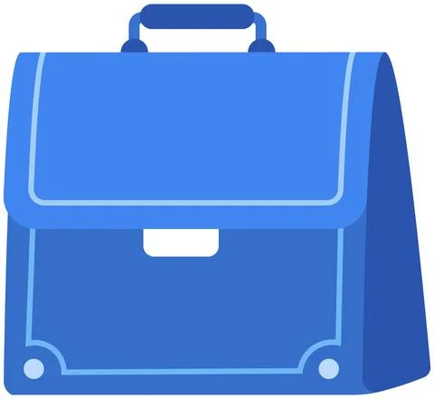 Briefcase for carrying documents and work files. Work portfolio for businessman Stock-Illustration