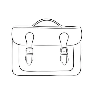 Briefcase drawing Stock Illustration