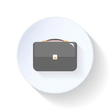 Briefcase flat icon Stock Illustration